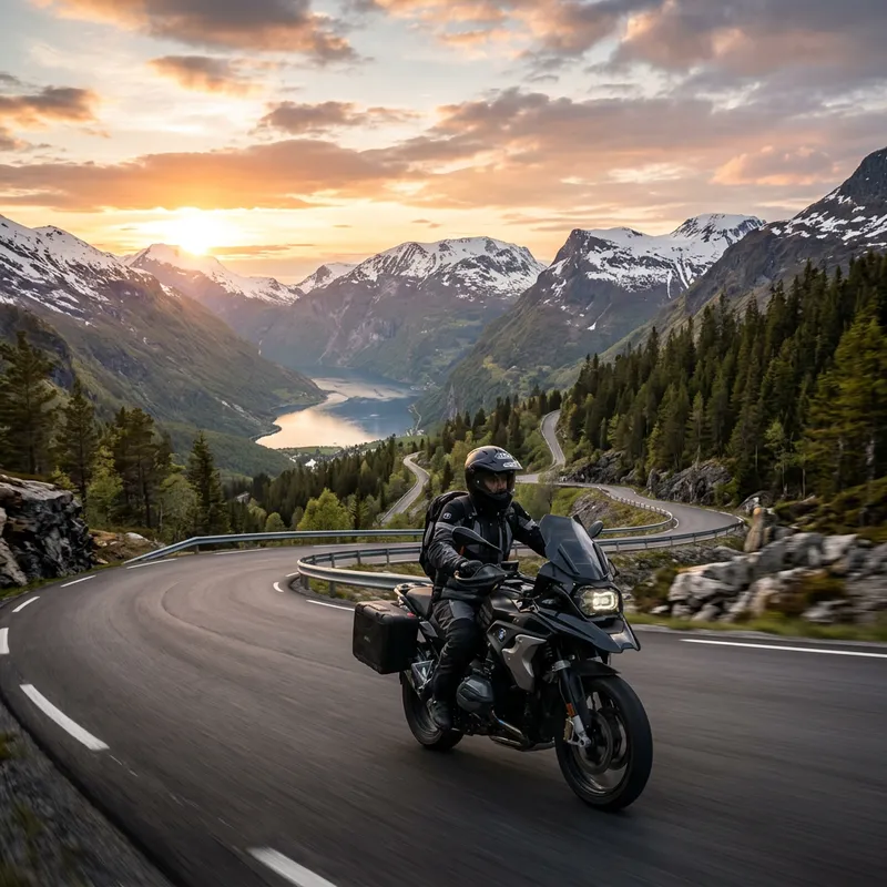Exploring Nordic Landscapes on a Motorbike Exploring Nordic Landscapes on a Motorbike