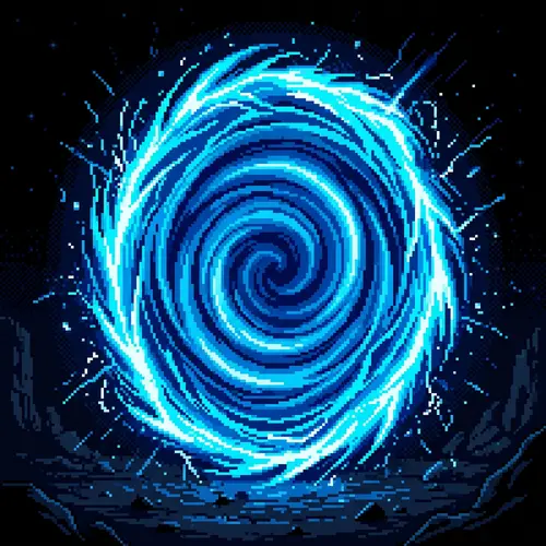 Pixel Art Slam: Blue Portal Design