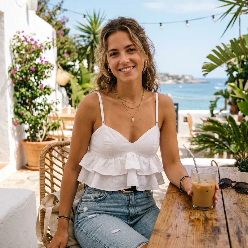 Stylish Bralette Top with Ruffles Stylish Bralette Top with Ruffles