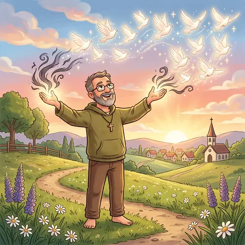 Christian Man Releasing Grudges | Doves of Forgiveness