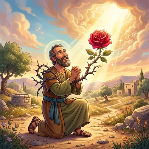 St. Paul Transformed: Thorn to Rose Cartoon