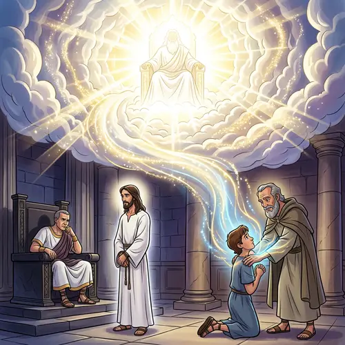 God's Majesty: A Cartoon of Divine Authority