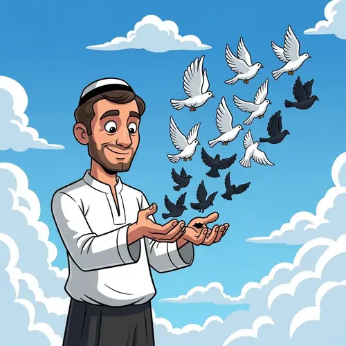 Christian Man Releasing Grudges | Doves of Forgiveness