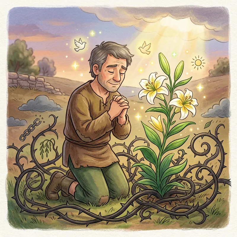 Hope Amidst Suffering: A Striking Prayer Cartoon