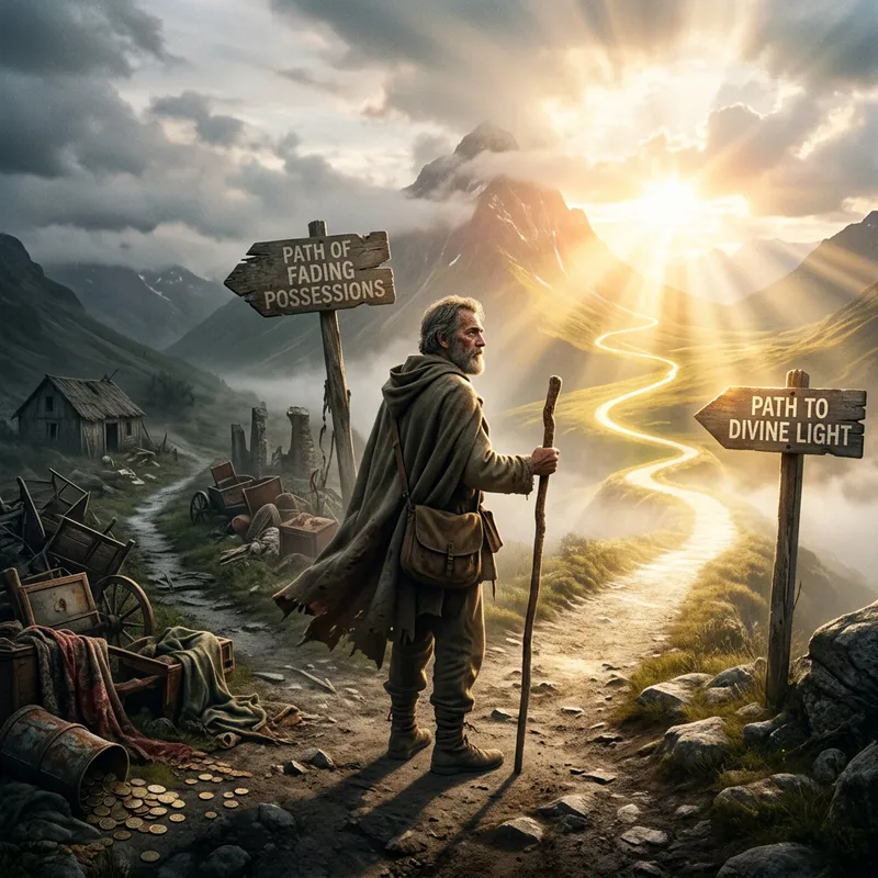 A Man at a Crossroads: Choices of Light and Loss