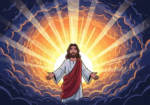 Jesus: From Darkness to Light Illustration
