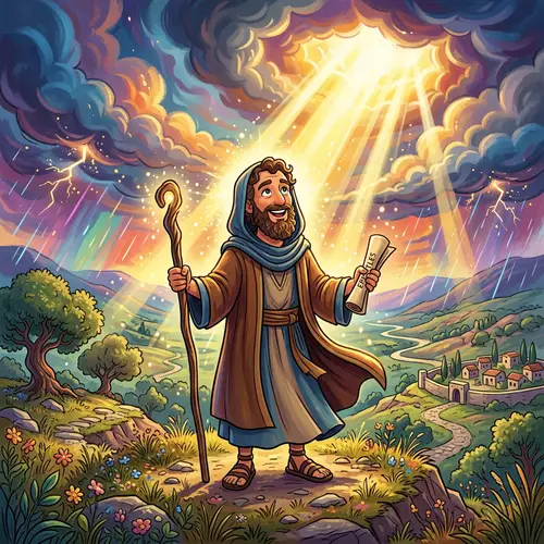 St. Paul Smiling Through Colorful Storms