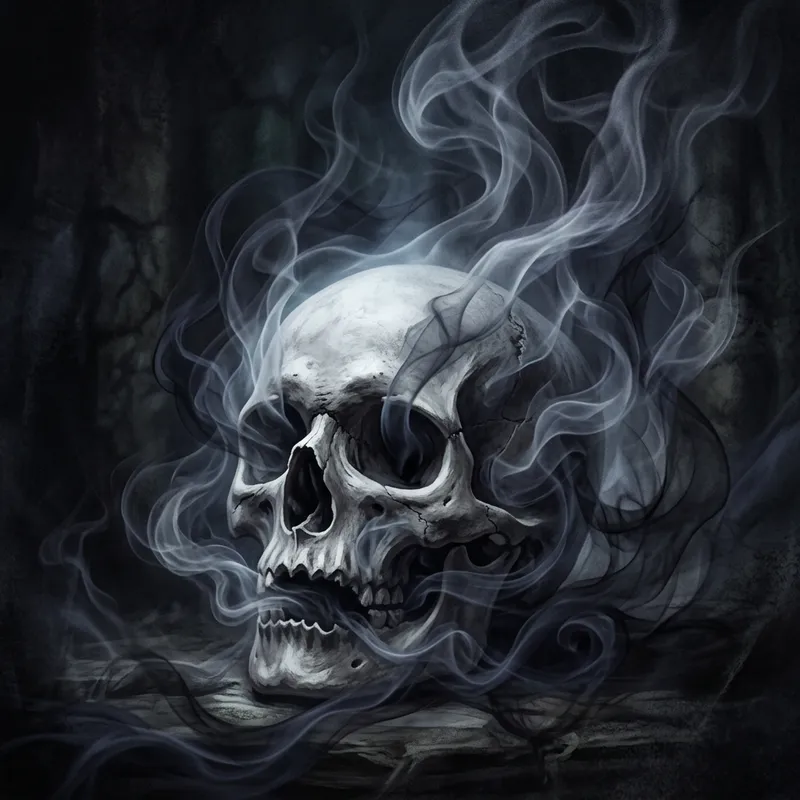 Smokey Skull Art | Intriguing Illustration