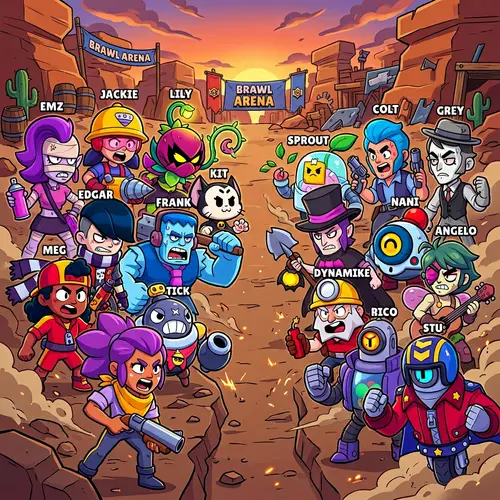 Cartoon Showdown: Emz and Friends vs. The Brawlers