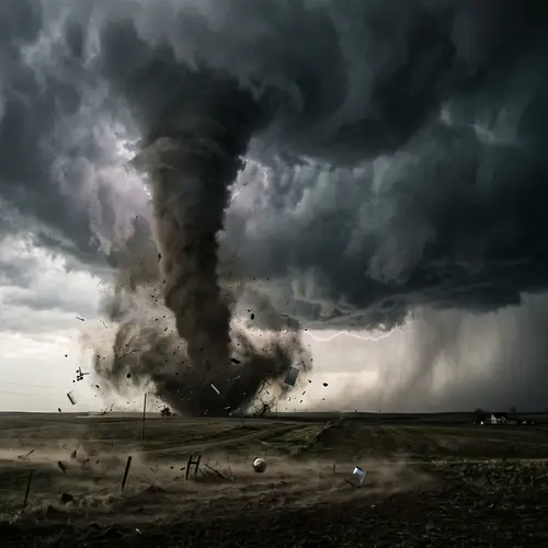 Powerful Tornado - A Majestic Weather Phenomenon