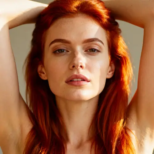 Empowered Red-Haired Woman Portrait