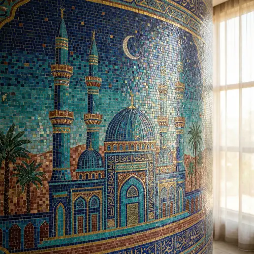 Islamic Architecture: Breathtaking Mosaic Art at a Mosque