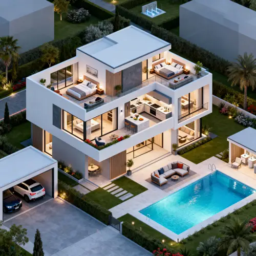 Stylish Modern 2-Story House Floorplan Design