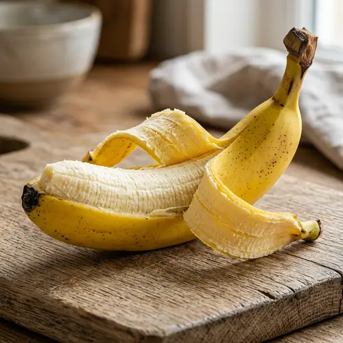 Bright Yellow Ripe Banana - Detailed Texture and Curve