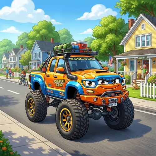 Disney Monster Truck: Playful Cartoon Pickup