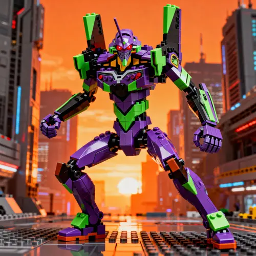 Build Your Eva from Anime Evangelion with Set 71738