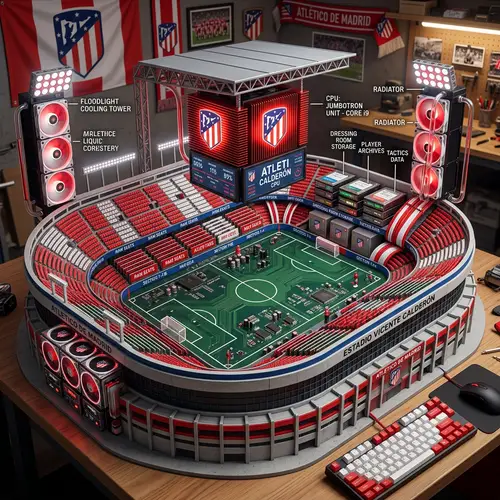 Computer System Inspired by Vicente Calderón Stadium Architecture