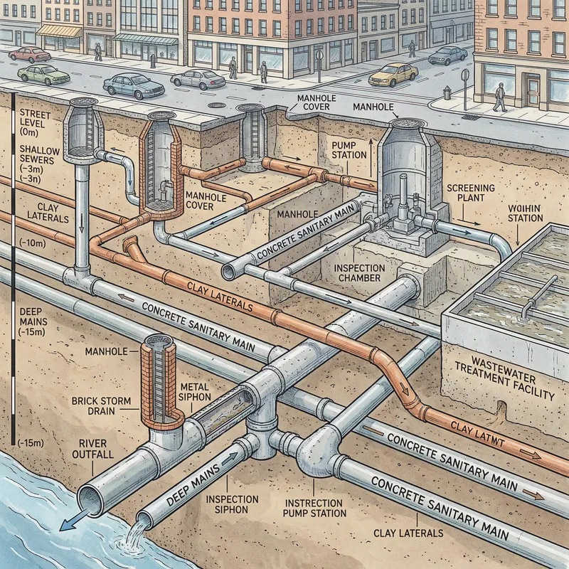City Sewer System Diagram