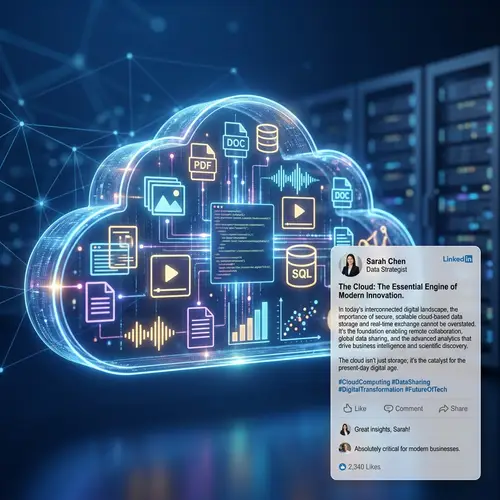 Data in the Cloud: Key Role in Information Sharing & Storage