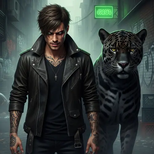 Deimos Blackwood: Ruthless Gang Leader with Jaguars