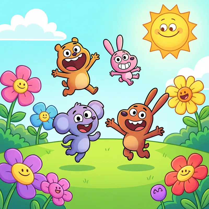 Playful Cartoon Illustration for Animation & Storyboarding