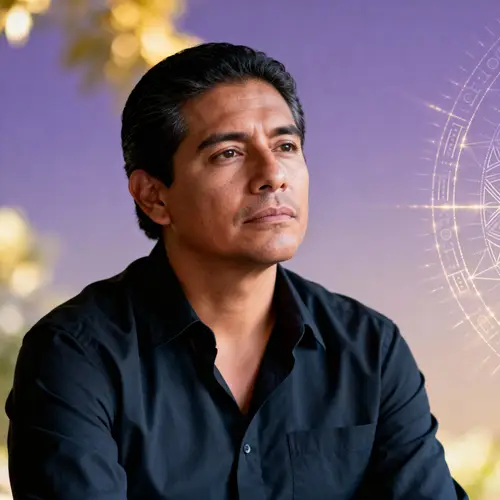 Realistic Portrait of a Hispanic Man in Deep Thought