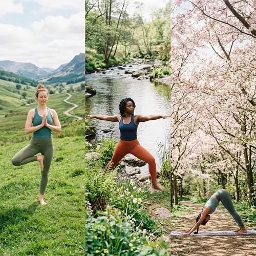 Yoga Poses in Nature | Serene Outdoor Scene