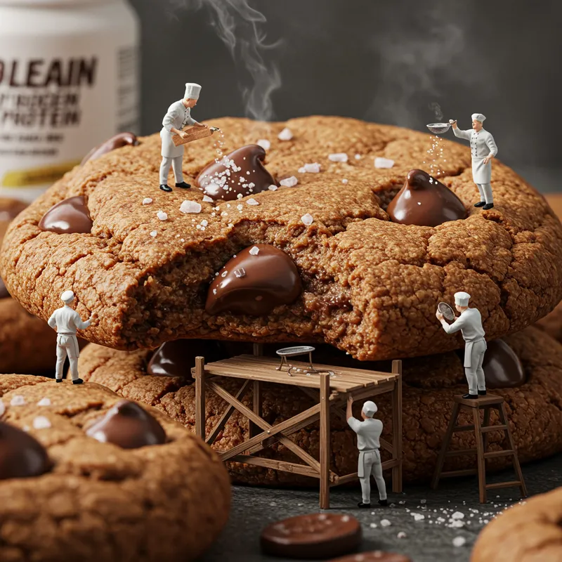 Freshly Baked Protein Chocolate Chip Cookies