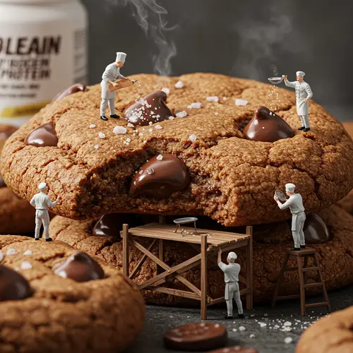 Freshly Baked Protein Chocolate Chip Cookies