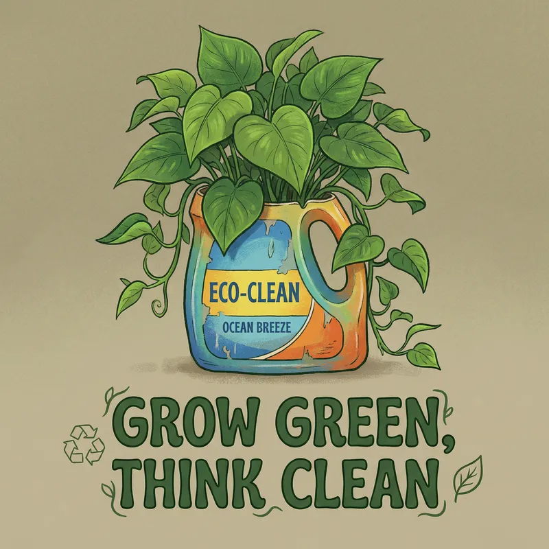 Grow Green - Creative Reuse Poster | Sustainable Lifestyle