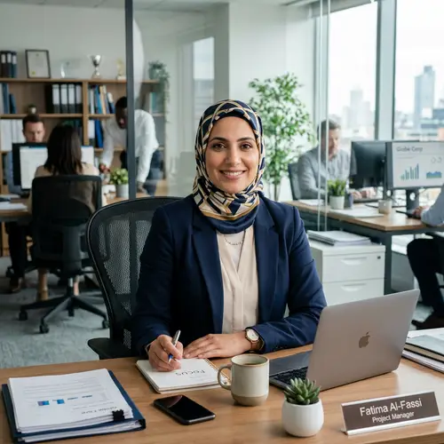 Professional Portrait of a Woman in Hijab