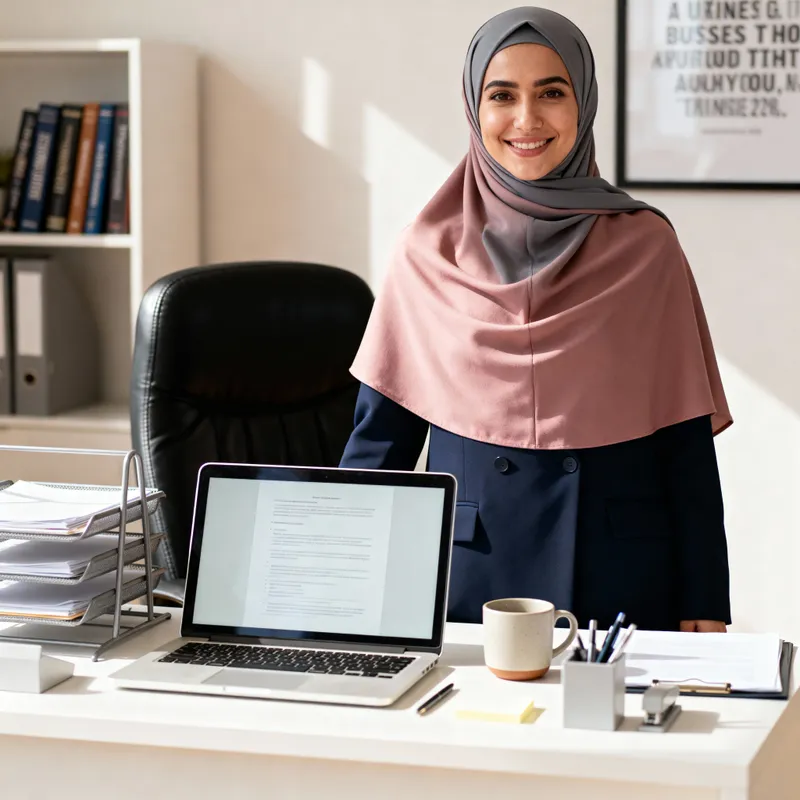 Professional Portrait of a Woman in Hijab Professional Portrait of a Woman in Hijab