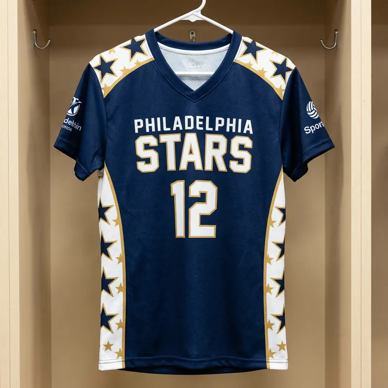 Professional Volleyball Jersey with Stars