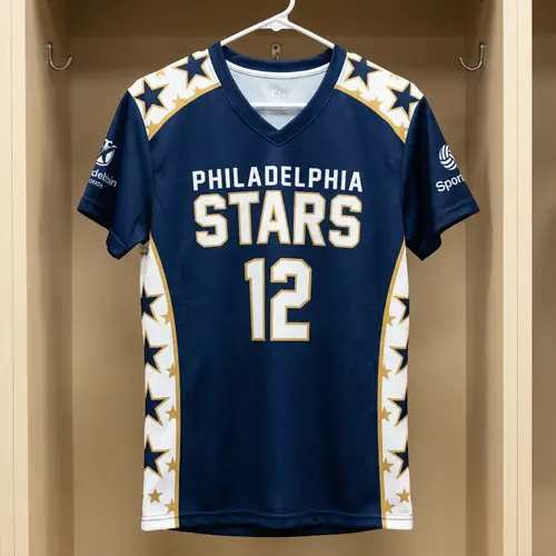 Professional Volleyball Jersey with Stars