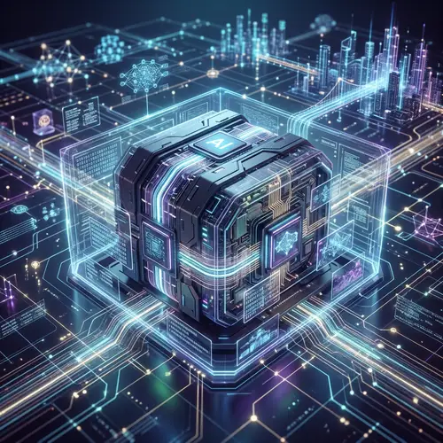 Detailed Illustration of Artificial Intelligence