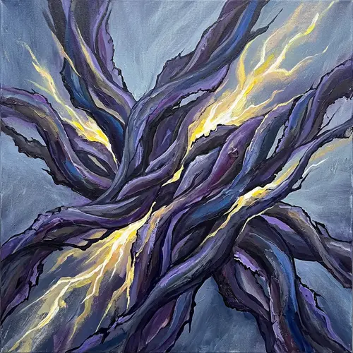 Resilience Abstract Illustration: Strength, Flexibility, Rebound