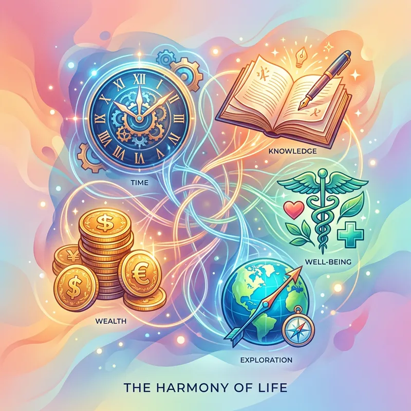 Optimizing Life: Time, Well-Being, Knowledge, Exploration