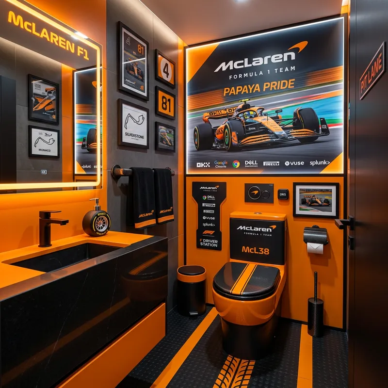 McLaren F1 Team Themed Toilet McLaren F1 Team Themed Toilet