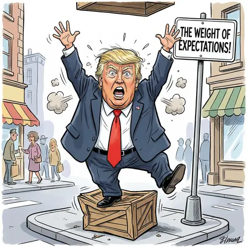 Donald Trump Caricature: A Comedic Moment