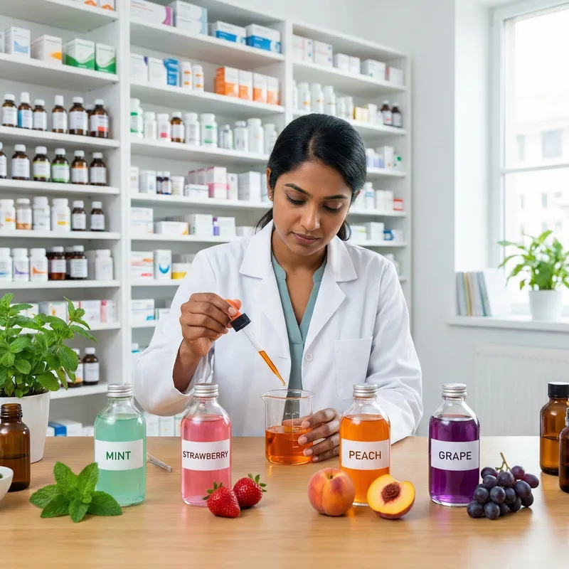 Diverse Medicine Flavours: Mint, Strawberry, Peach, Grape