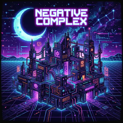 Negative Complex: Chiptune & Synthwave Album Art
