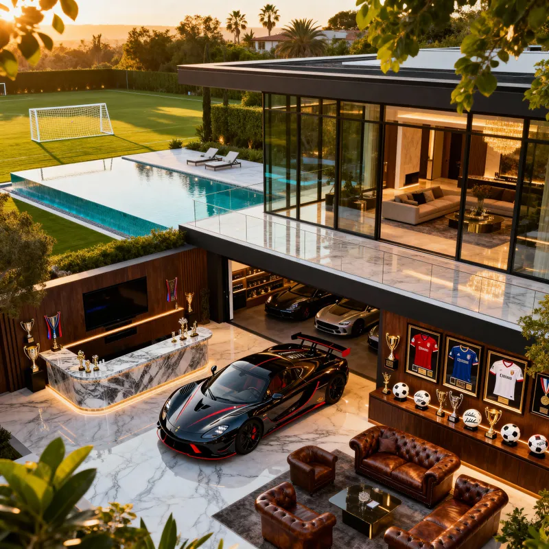 Luxurious Mansion for Soccer Players