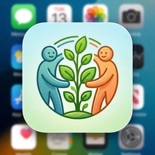 Simple Icon Design for Social Garden App