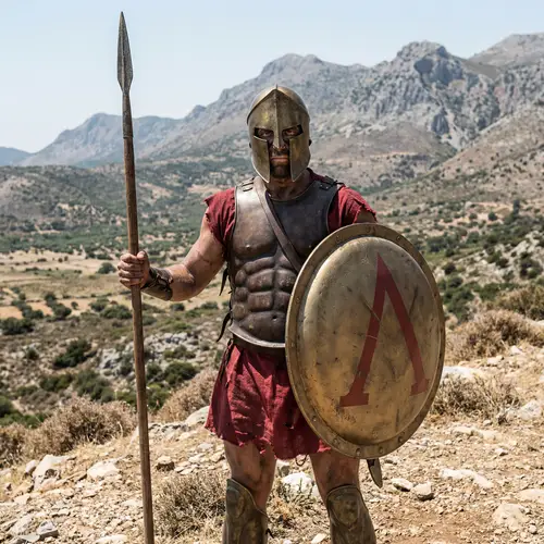 Iconic Spartan Warrior from Ancient Greece