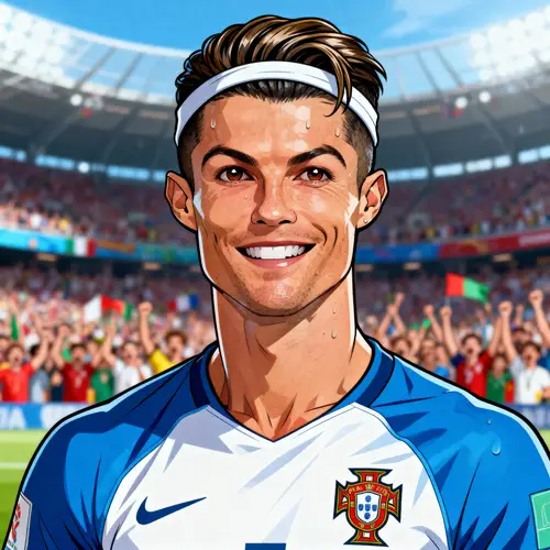 Vibrant Portugal Jersey Portrait