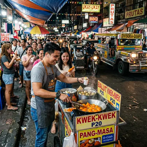 Mark Zuckerberg Sells Filipino Street Foods | Street Market Scene
