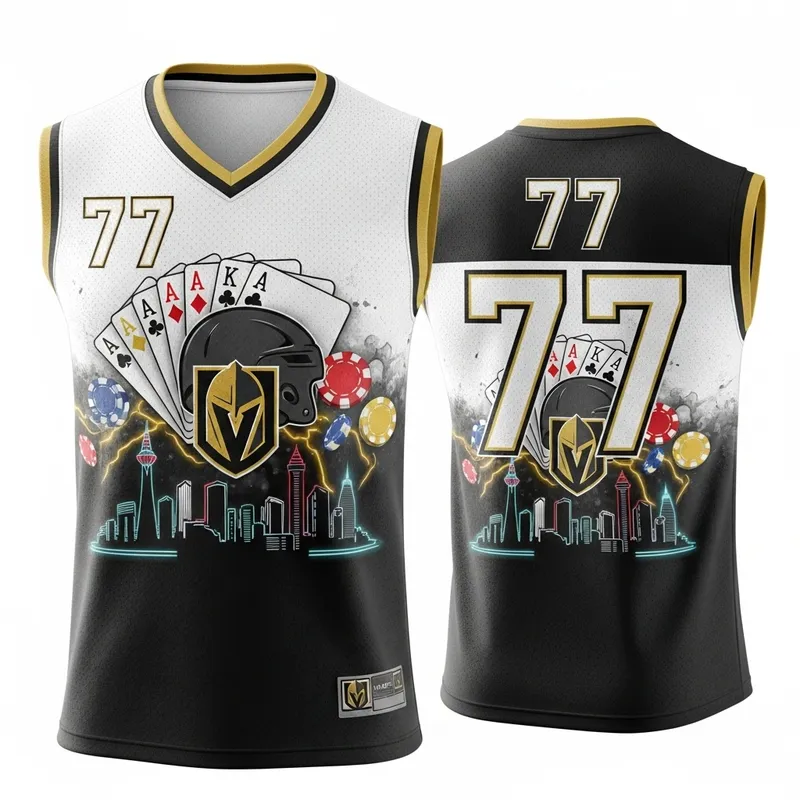 Las Vegas Themed Sleeveless Flag Football Jersey