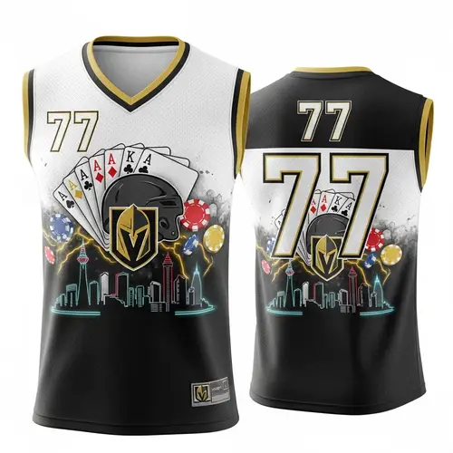 Las Vegas Themed Sleeveless Flag Football Jersey