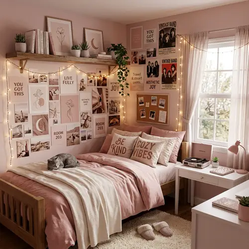 Pink-themed Girl's Room Design Inspiration