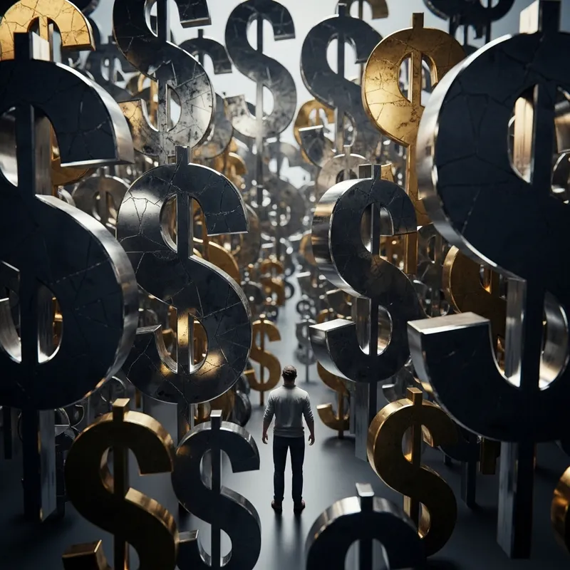 Lost Among Metal Dollar Signs